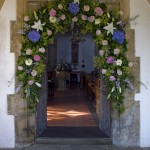 Floral wedding arch